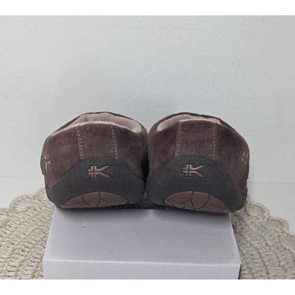 Kuru Draft Comfort Slip On House Shoes Slippers Mens 8 Brown  Mens KURU Draft slip-on mules Slipper Cocoa Brown Heather Knit 10M Comfort Cozy